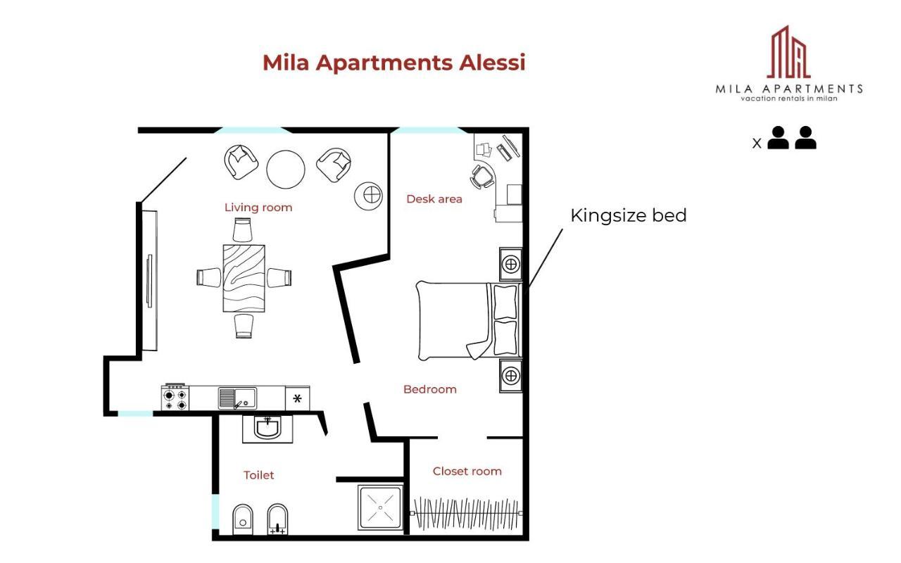 Mila Apartments Alessi Мілан Екстер'єр фото